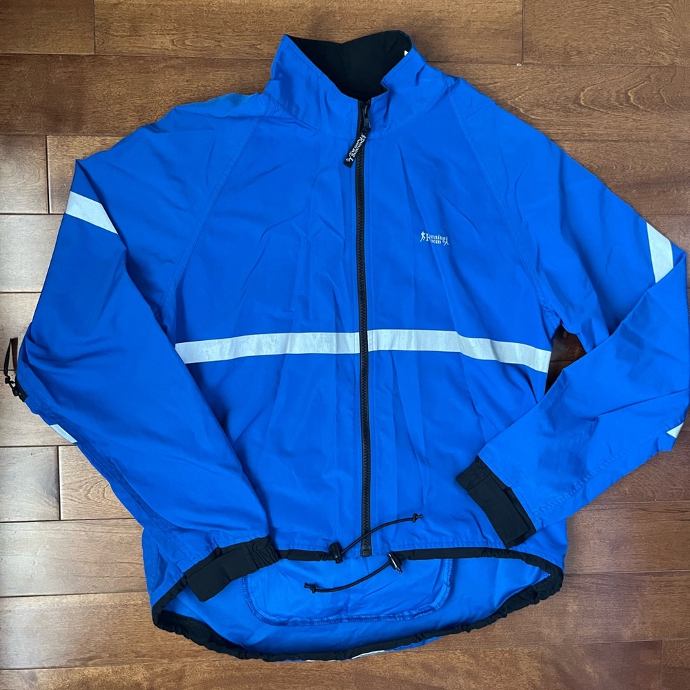 Unisex Reflective Blue Running Jacket